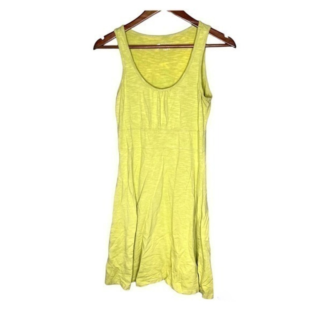 Horny Toad yellow green sleeveless tank top summer dress lightweight size small